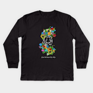 OVERTHINKING. Kids Long Sleeve T-Shirt